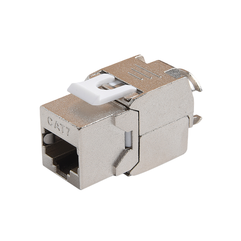 SMT-1061T8C7-FTP 180 Degree Shielded Cat7 Toolless Keystone Jack