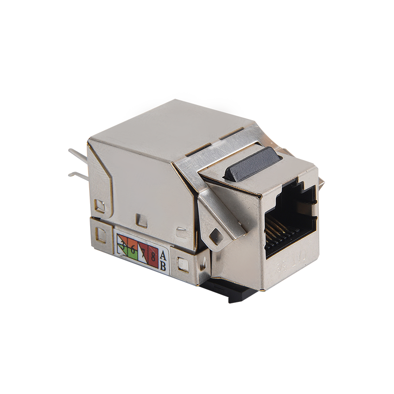SMT-1013H8C6-FTP Shielded 90 degree CAT6 KEYSTONE JACK 110 IDC