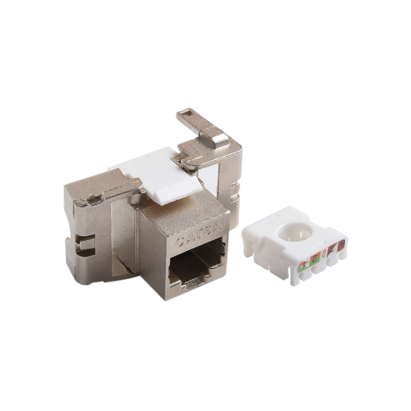 SMT-1038T8C6A-FTP 180 Degree Shielded Toolless Keystone Jack Maikling Katawan