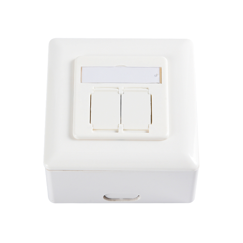 SMT-4309-80F-HC6 CAT6 FTP Wall Outlet, pahalang na pagpasok