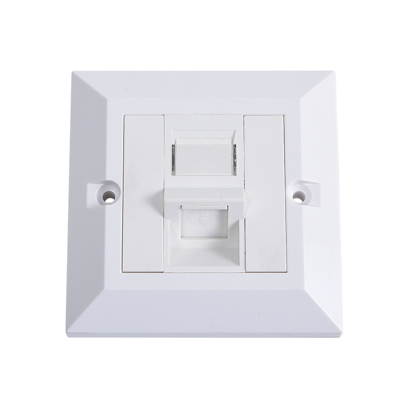 SMT-4306-86X-1X Isang port beveled frame 45 ° UK type faceplate